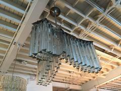 Mid-Century Italian Murano Glass Chandelier by Venini