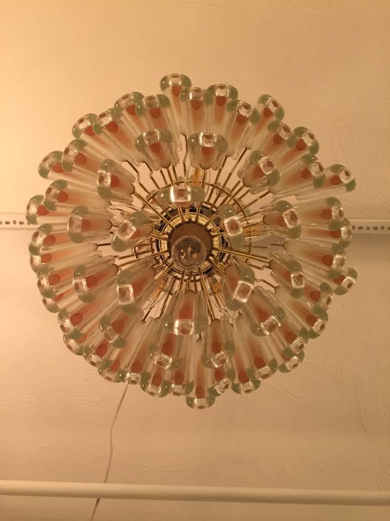 Mid-Century Glass Chandelier 4