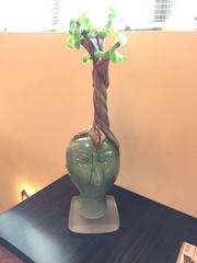 Handblown Glass Tree Head "Summer" Sculpture