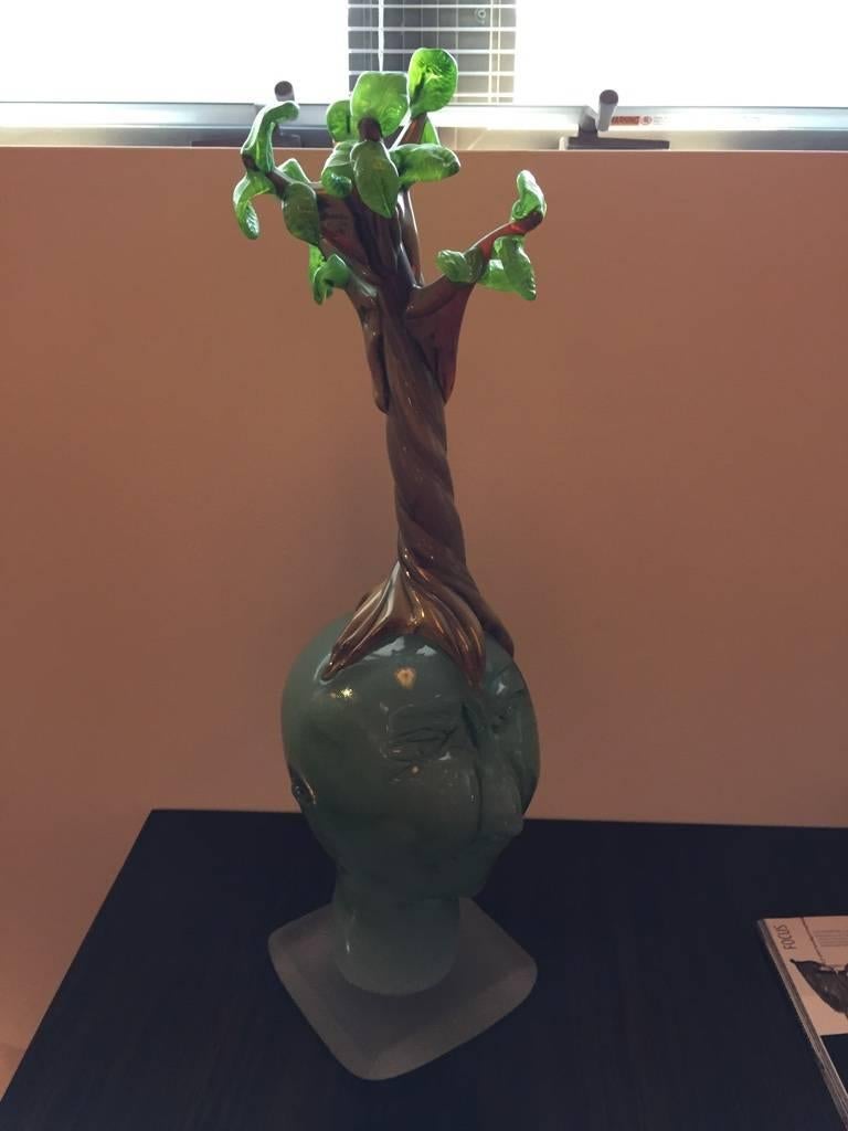 Modern Handblown Glass Tree Head 