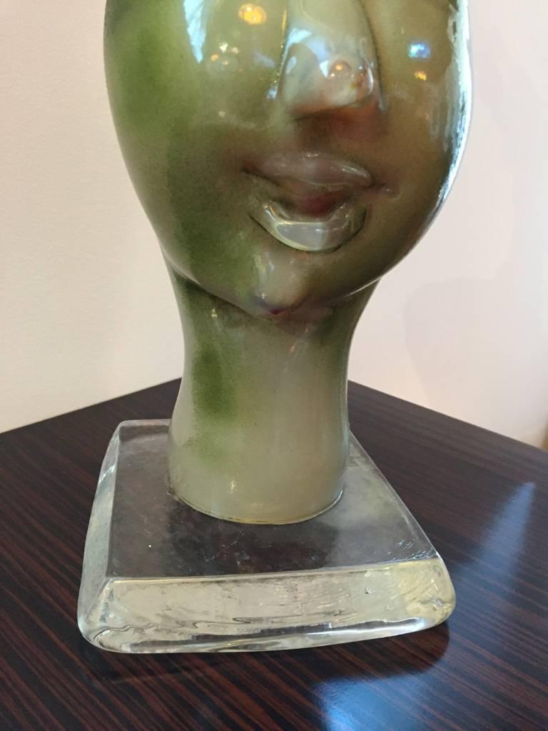Contemporary Handblown Glass Tree Head 