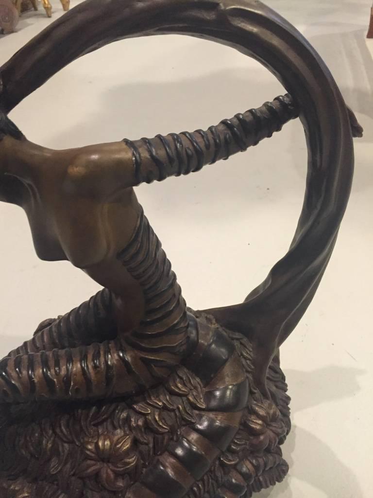 Sculpture en bronze « La chasse » d'Erte Romain De Tirtoff Excellent état - En vente à North Bergen, NJ