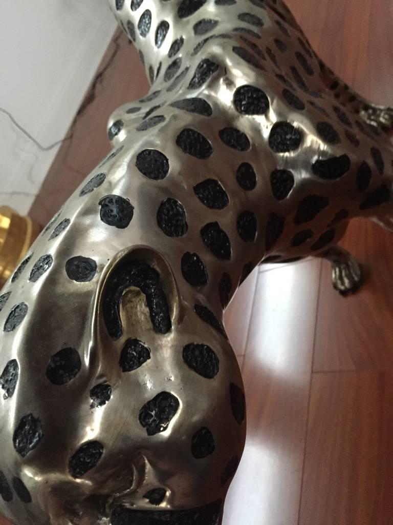 Huge Cheetah Metal Sculpture 2