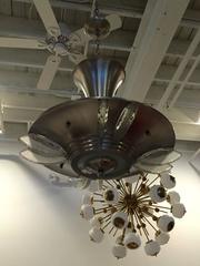 Plafonnier ou lustre Art Déco moderniste français