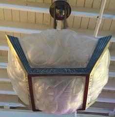 French Art Deco Chandelier Signed By Degue