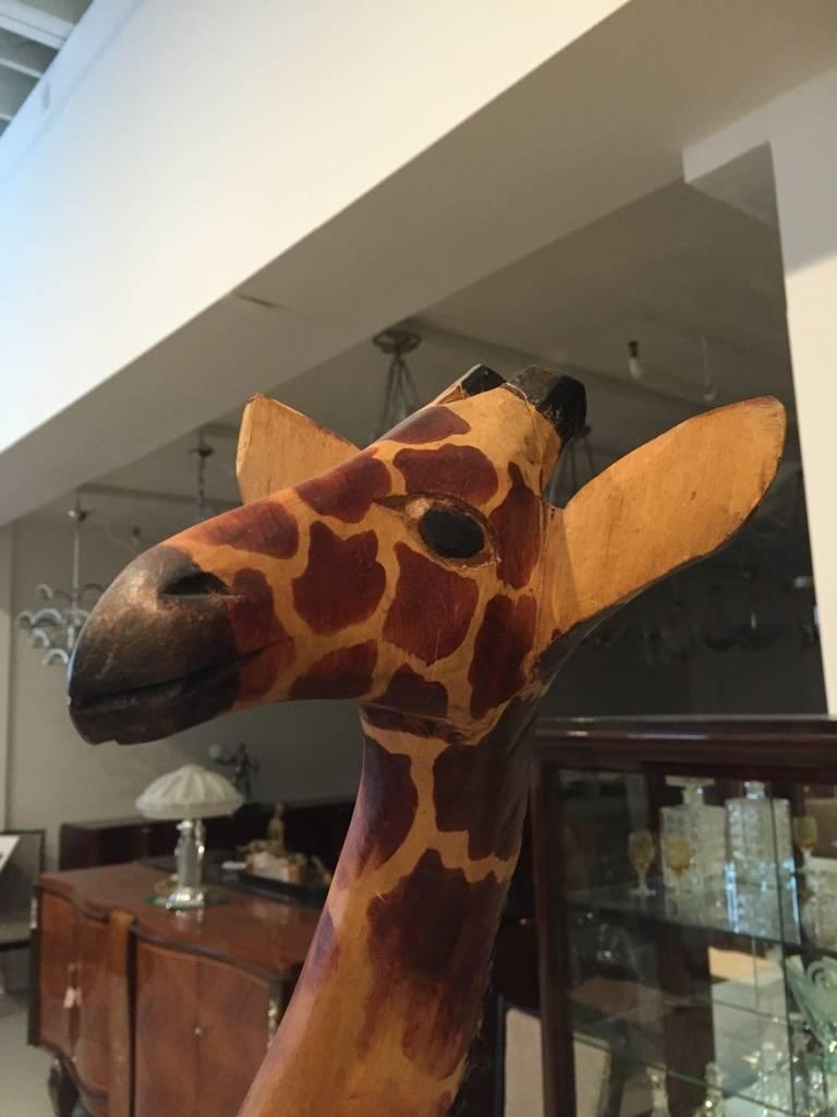 4ft wooden giraffe