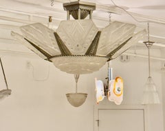French Art Deco Chandelier by G Leleu