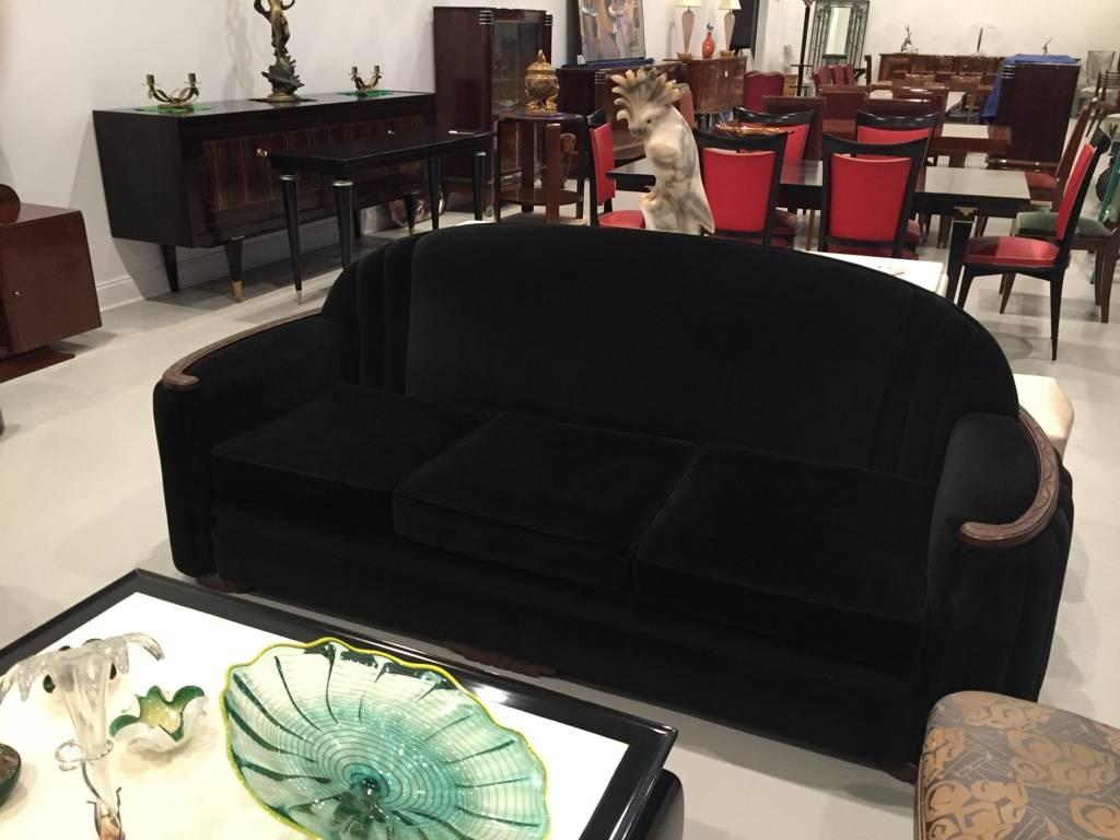 Amerikanisches Art Deco Sofa und Clubsessel im Zustand „Hervorragend“ in North Bergen, NJ