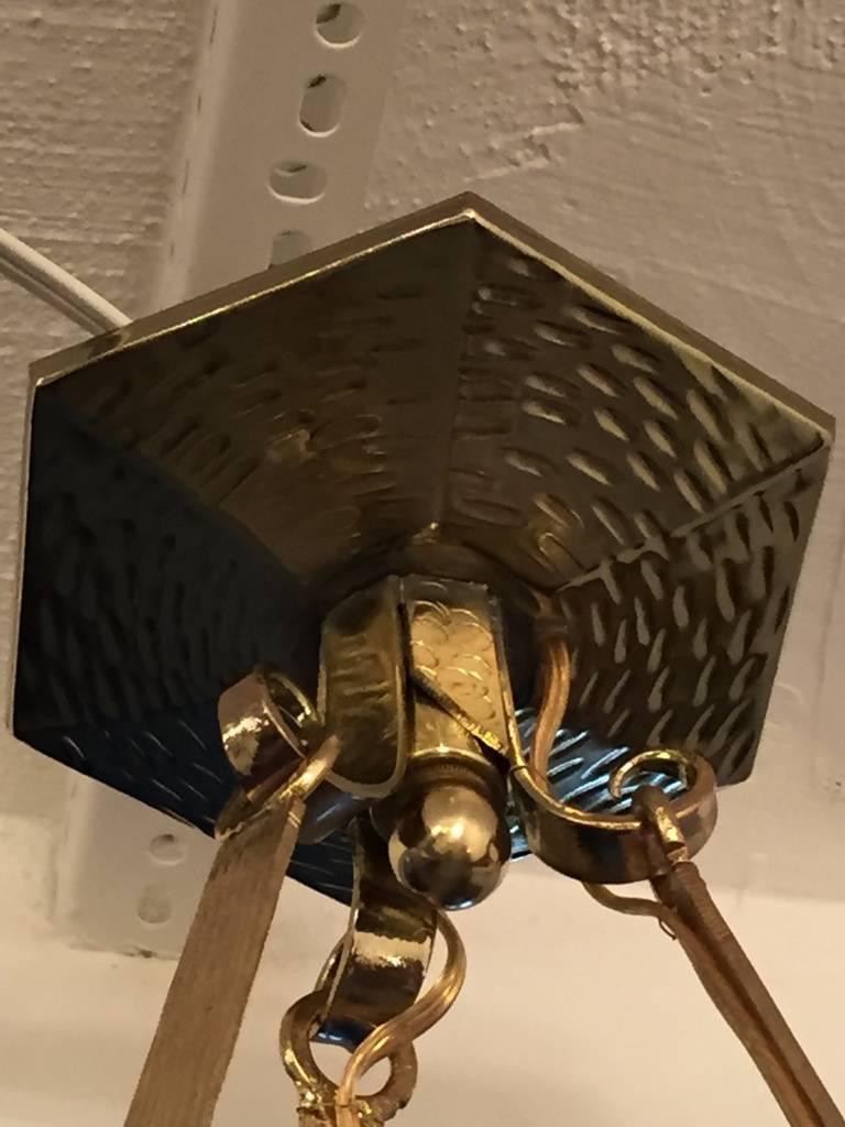 Araña francesa Art Déco Firmada por Muller Frères y Denard en venta 4