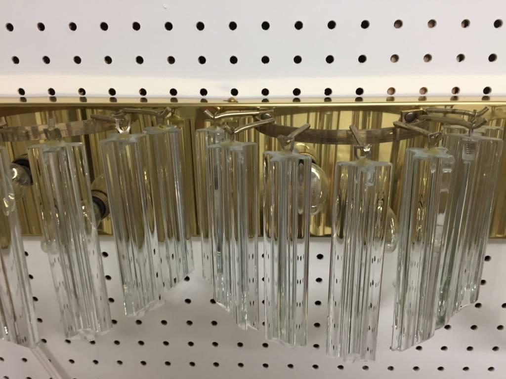 Horizontal Italian Mid-Century Venini Sconce For Sale 1