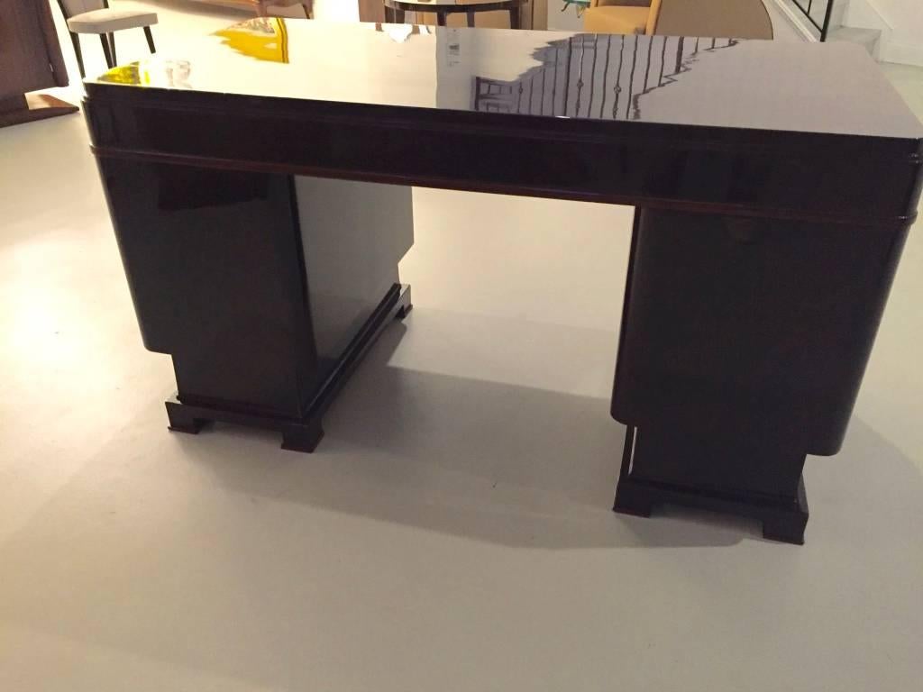 Stunning French Art Deco Two-Tone Desk For Sale 3