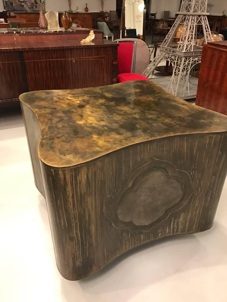 Mid-20th Century Signed Philip LaVerne and Kelvin Laverne Accent / Center Table 