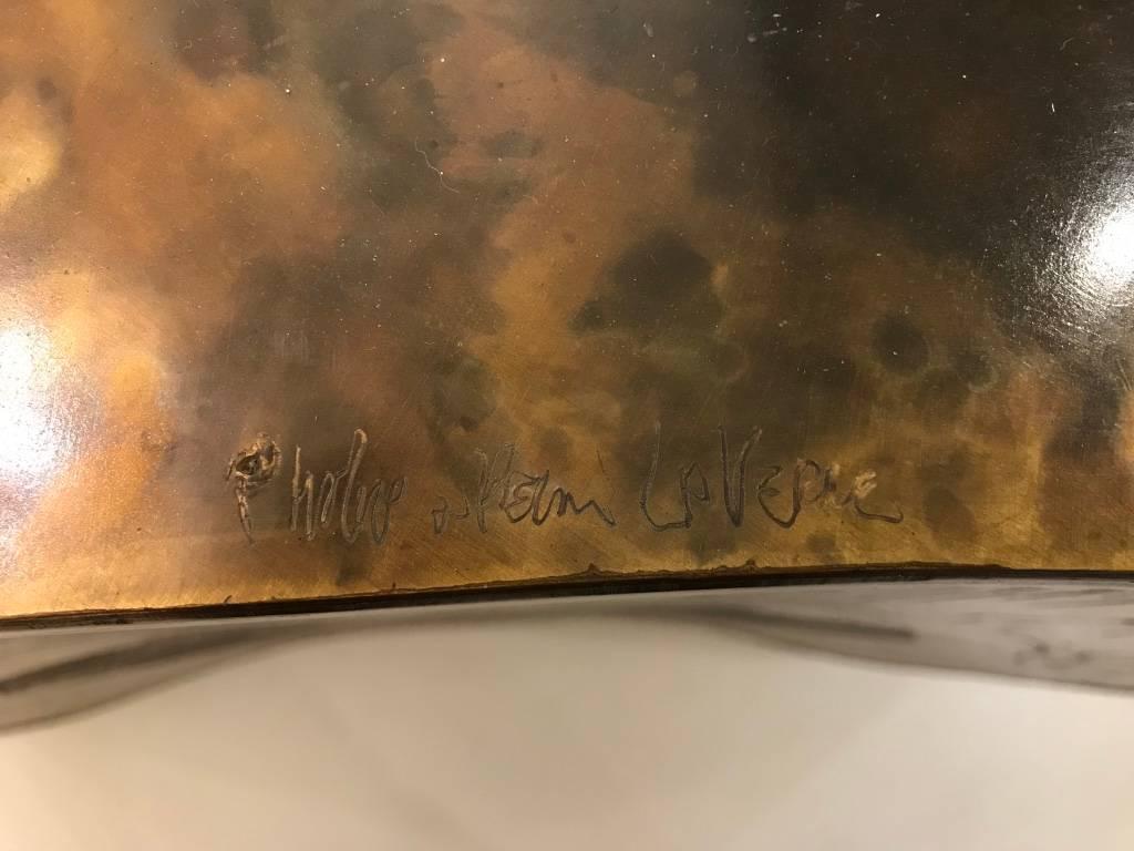 Signed Philip LaVerne and Kelvin Laverne Accent / Center Table 