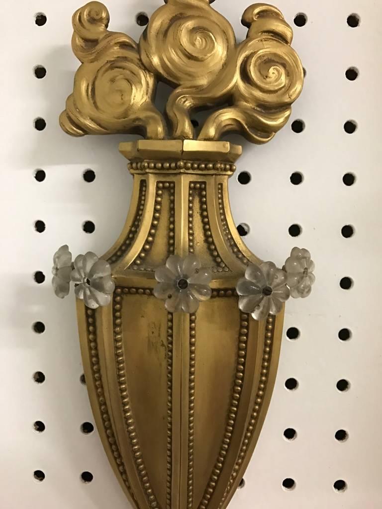 20th Century Caldwell Style Bronze Sconce For Sale
