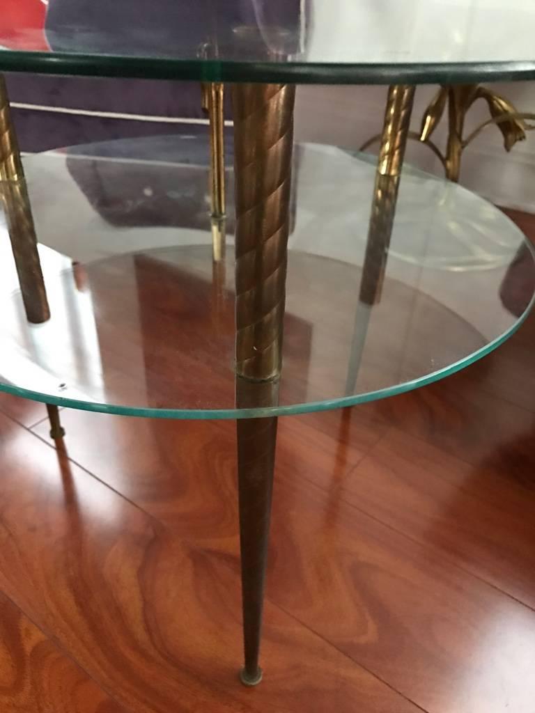 two tiered side table