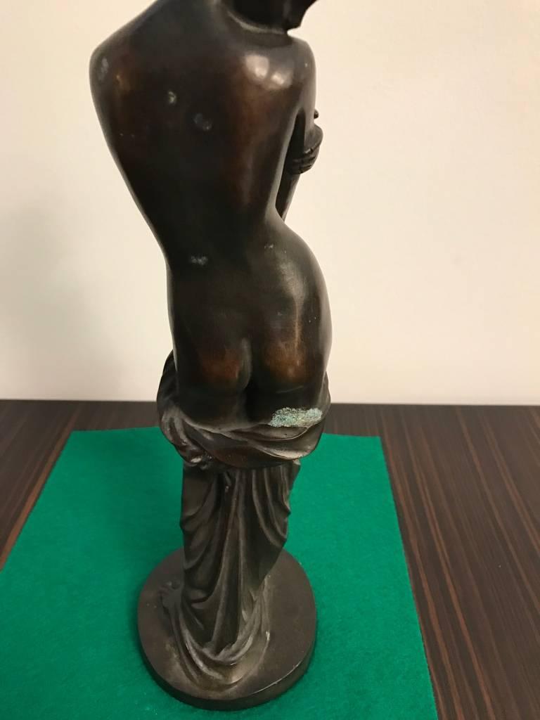 Bronze Sculpture of Standing Nude Female In Excellent Condition For Sale In North Bergen, NJ
