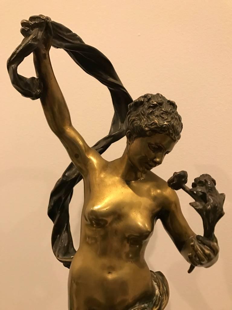 Stunning French bronze sculpture signed by Luca Madrassi (1848-1919) called 