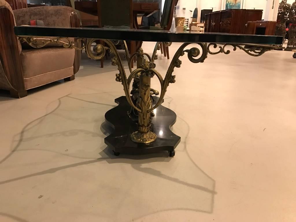 French Art Nouveau or Art Deco Coffee Table For Sale 1