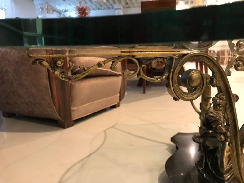 French Art Nouveau or Art Deco Coffee Table For Sale 3