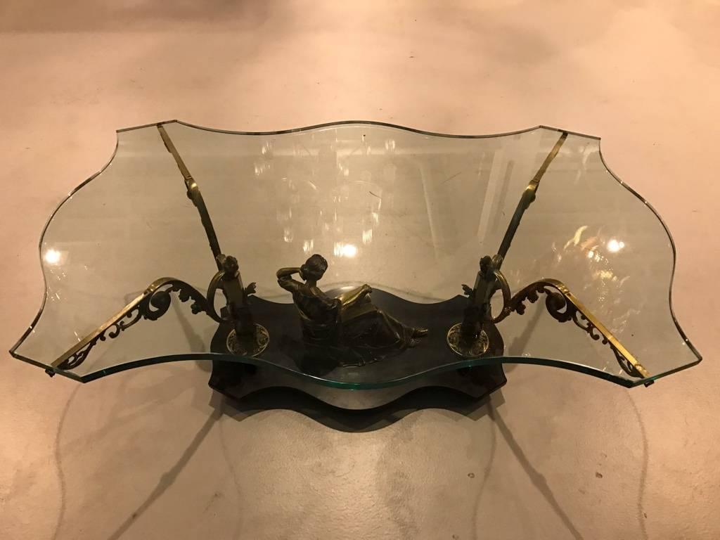 French Art Nouveau or Art Deco Coffee Table For Sale 4