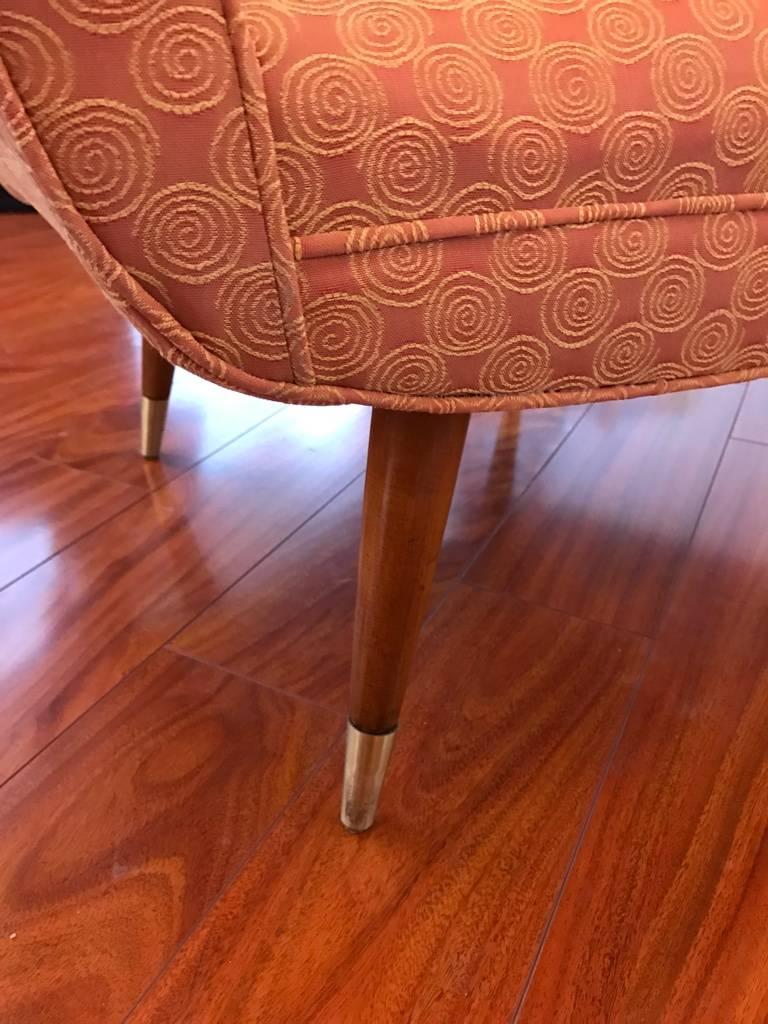 Pair of Italian Mid-Century Armchairs / Club Chairs In Excellent Condition In North Bergen, NJ