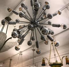 Mid-Century Chrome Sputnik Chandelier