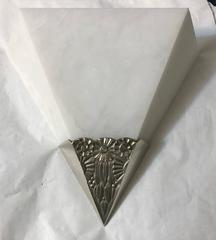 Pair of Alabaster French Art Deco Sconces