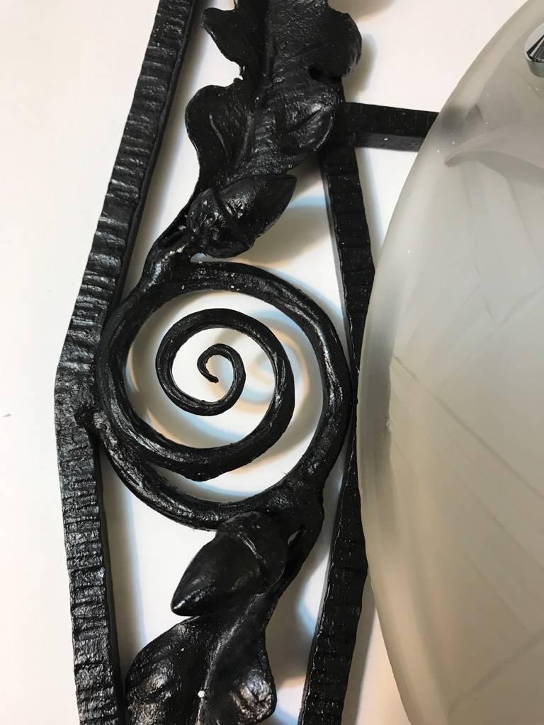 Large French Art Deco Sconce For Sale 6