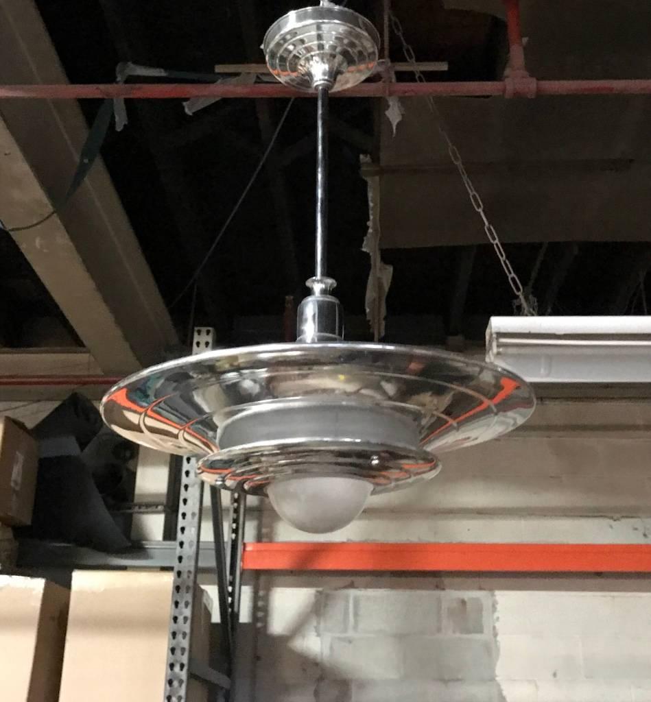 French Mid-Century Modernist Ceiling Light or Chandelier In Excellent Condition For Sale In North Bergen, NJ