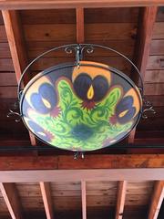 Ulla Darni "Ibis-Purple"  Flush Mount Chandelier