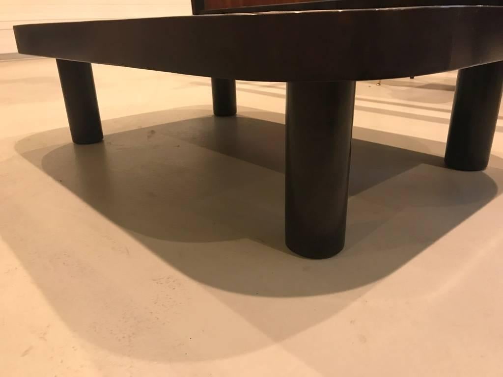 French Mid-Century Coffee Table Signed by Roger Capron For Sale 4