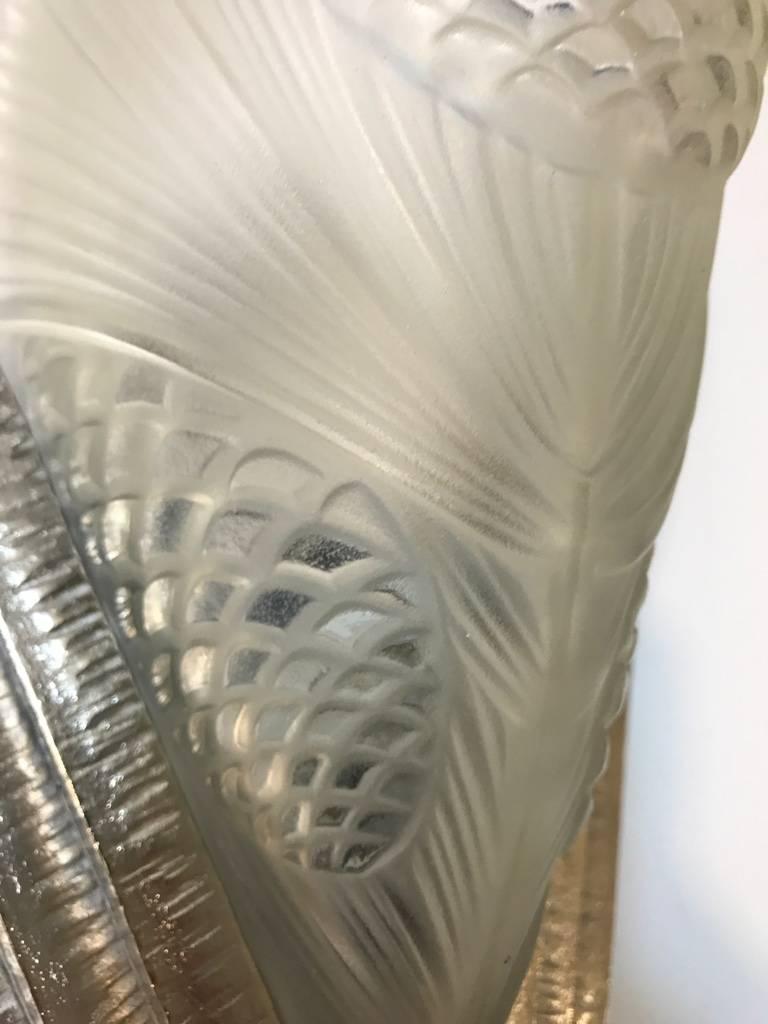 Coppia di focaccine geometriche francesi Art Déco in vendita 3