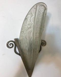 Pair of French Art Deco Wall Sconces by Donna, Paris
