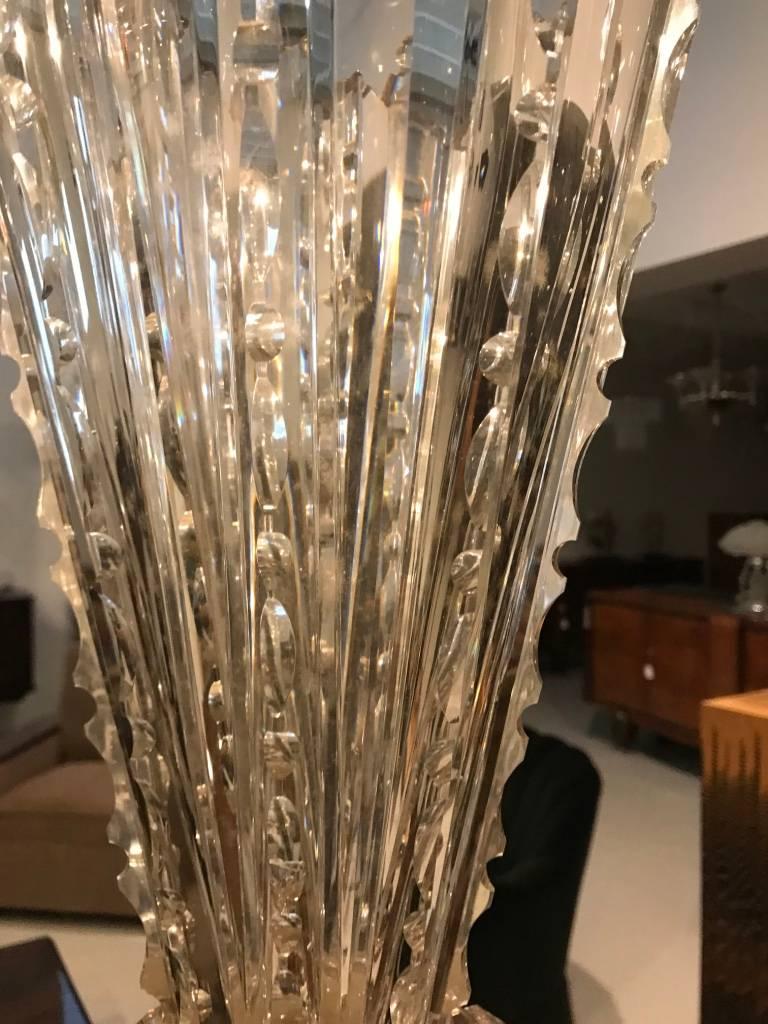 Monumental Russian Imperial Cut-Crystal Vase In Excellent Condition For Sale In North Bergen, NJ