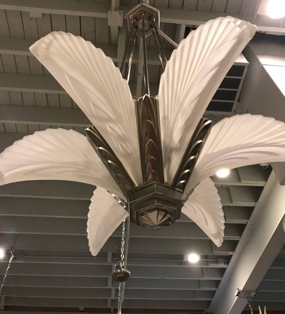 feather chandelier