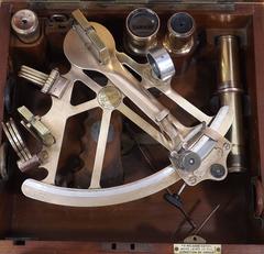 English 1928 Sextant 'Hezzanith' Heath Company Ltd. with Original Case
