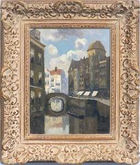 'Bruges Canal' Painting by Chris Soer