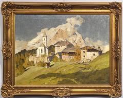 'Chapel at Pürgg, Austria' by Munich School Artist Hans Maurus