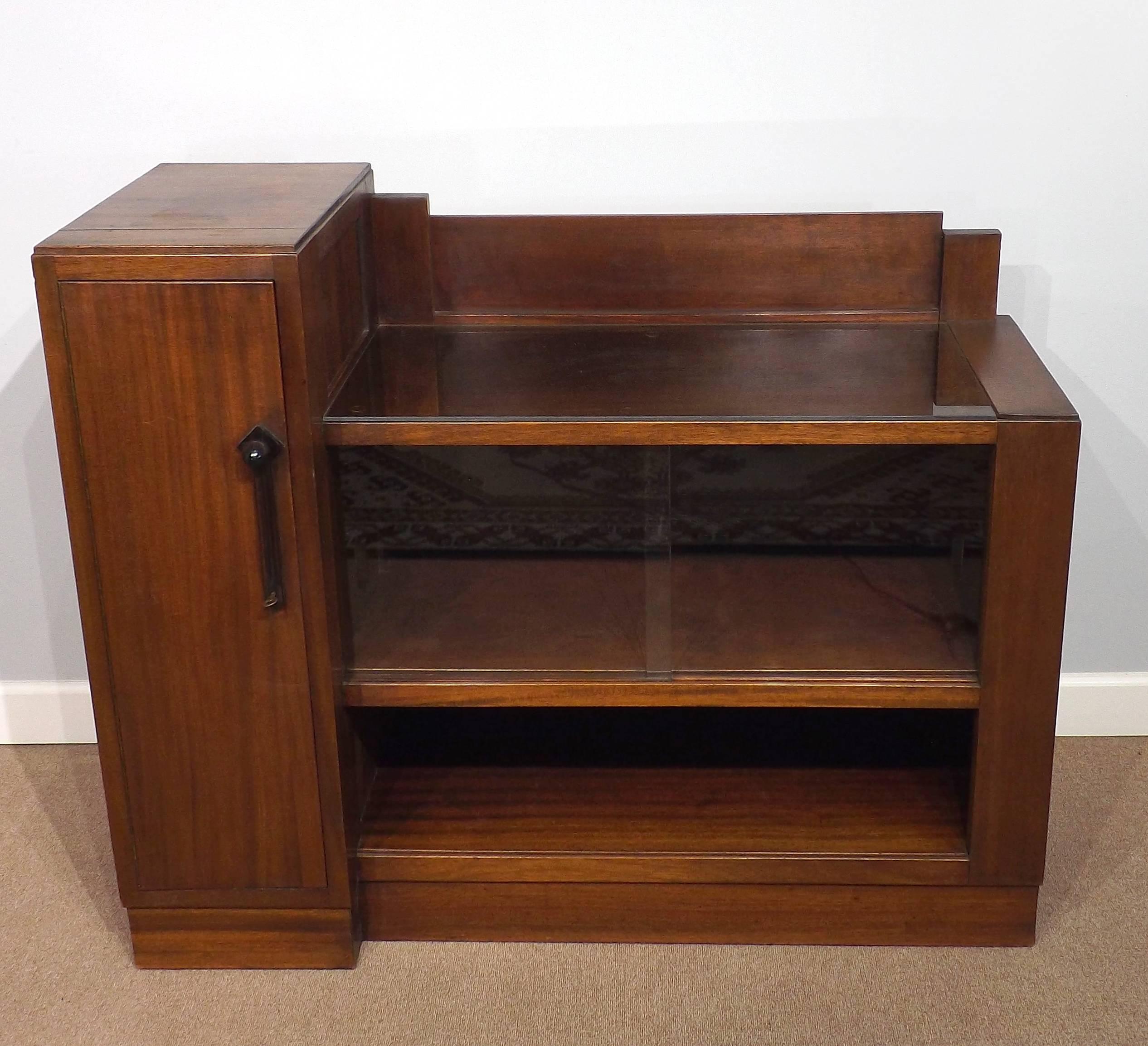 Art Deco Mahogany Dry Bar In Good Condition In Charlevoix, MI