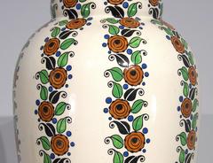 Art Deco Flower Vase by Boch Freres Belgium