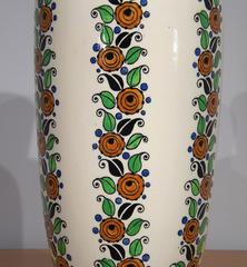 Art Deco Flower Vase by Boch Freres Keramis
