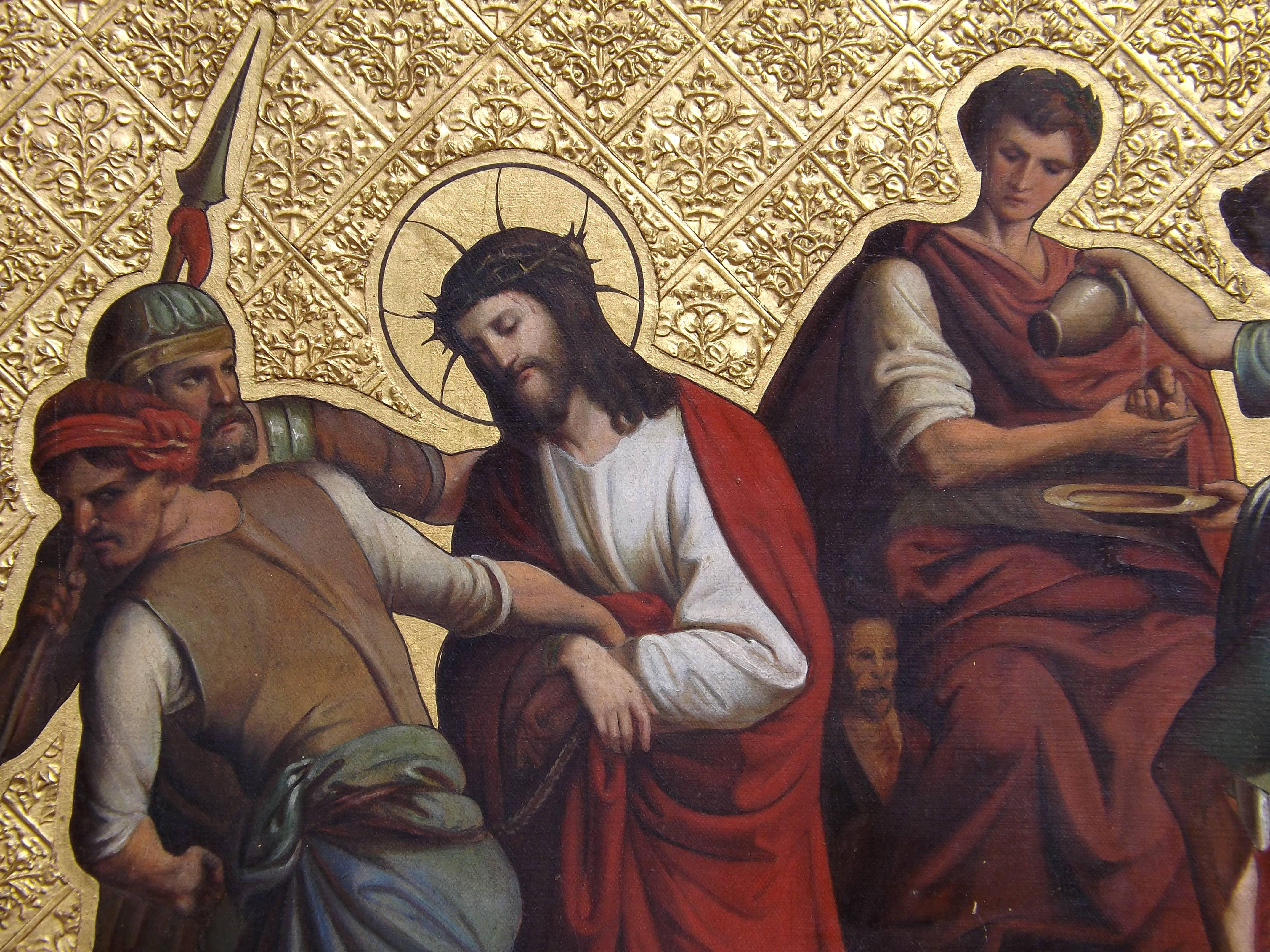 French First Station of the Cross Jesus is Condemned to Death