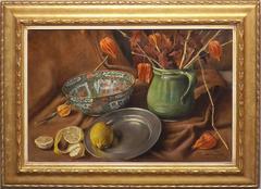 Still Life with Oriental Bowl and Lemons by Dutch Artist Tjerk Wielinga