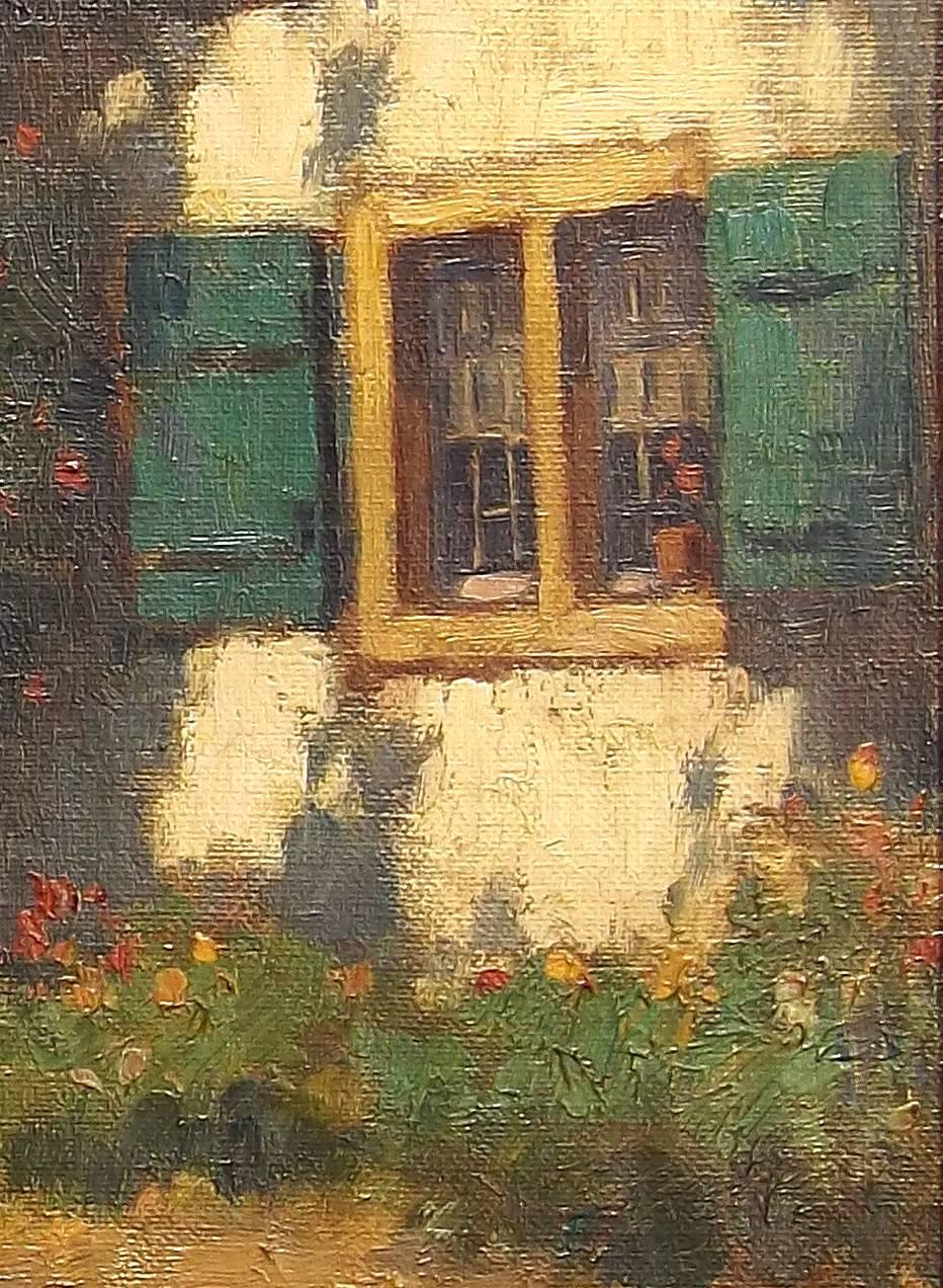 Farm Chores Painting by Jan Knikker Jr In Excellent Condition In Charlevoix, MI