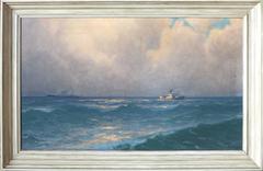 Freighters on the Open Ocean by Henk Dekker