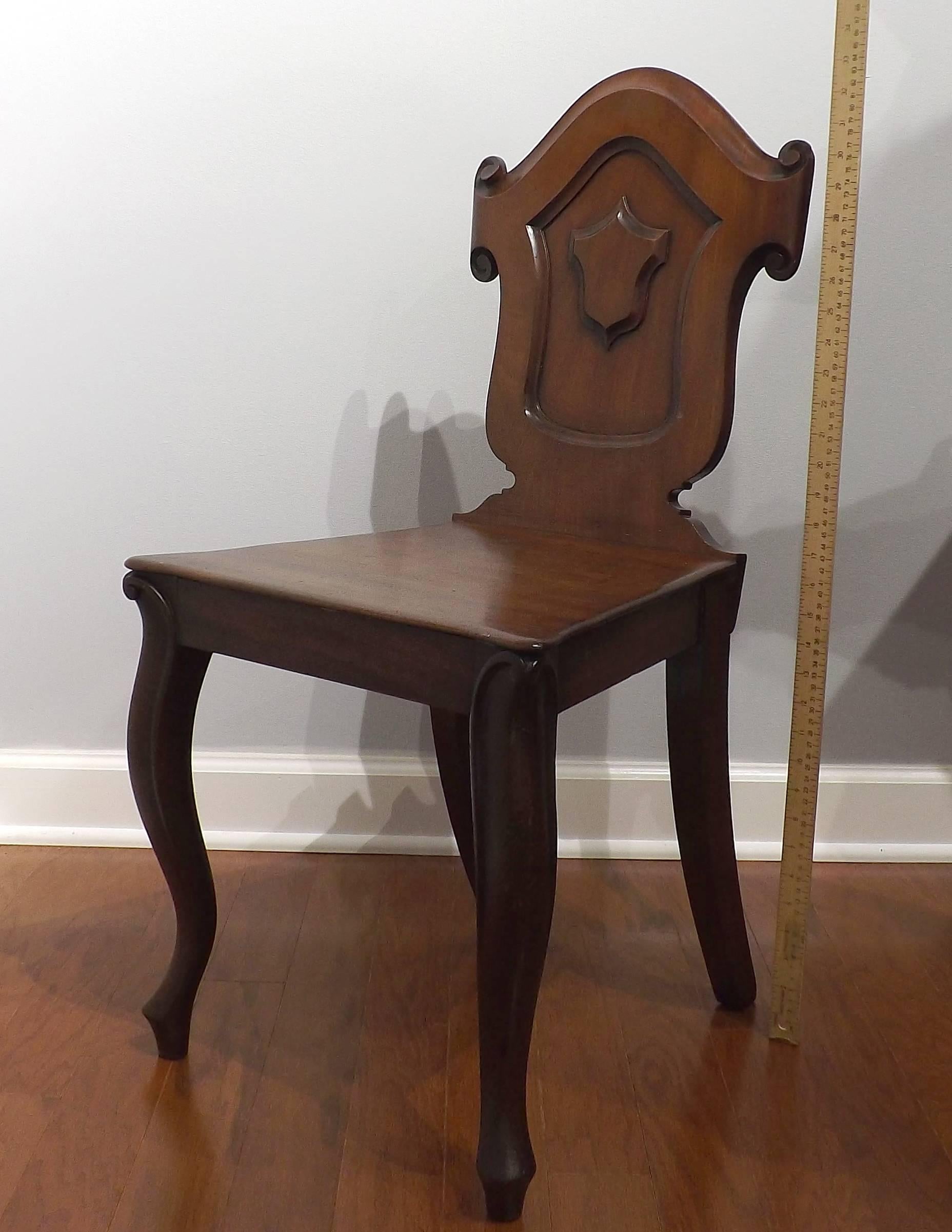 Biedermeier Mahogany Children's Chair, circa 1840 In Excellent Condition For Sale In Charlevoix, MI
