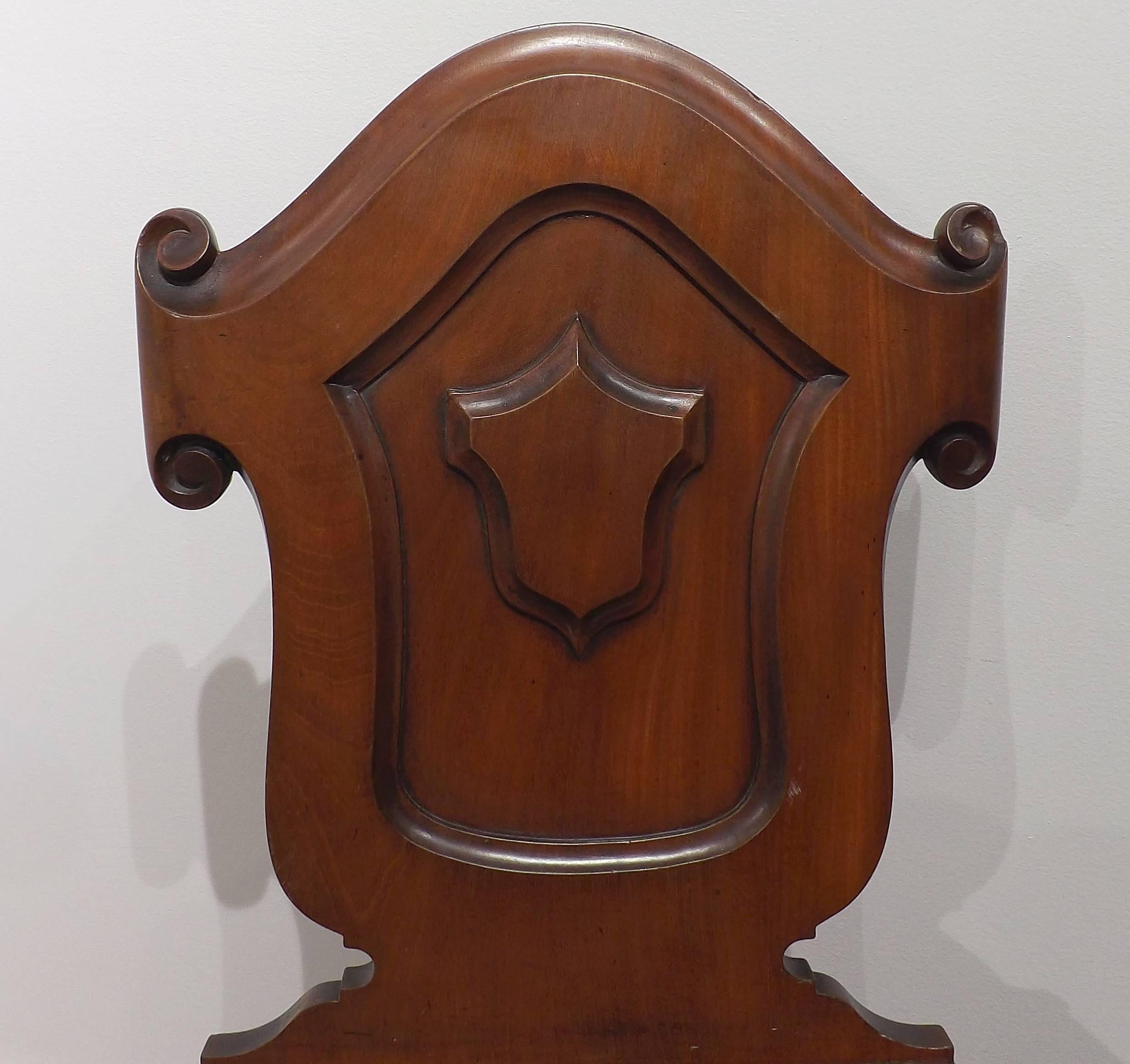 Biedermeier Mahogany Children's Chair, circa 1840 For Sale 1