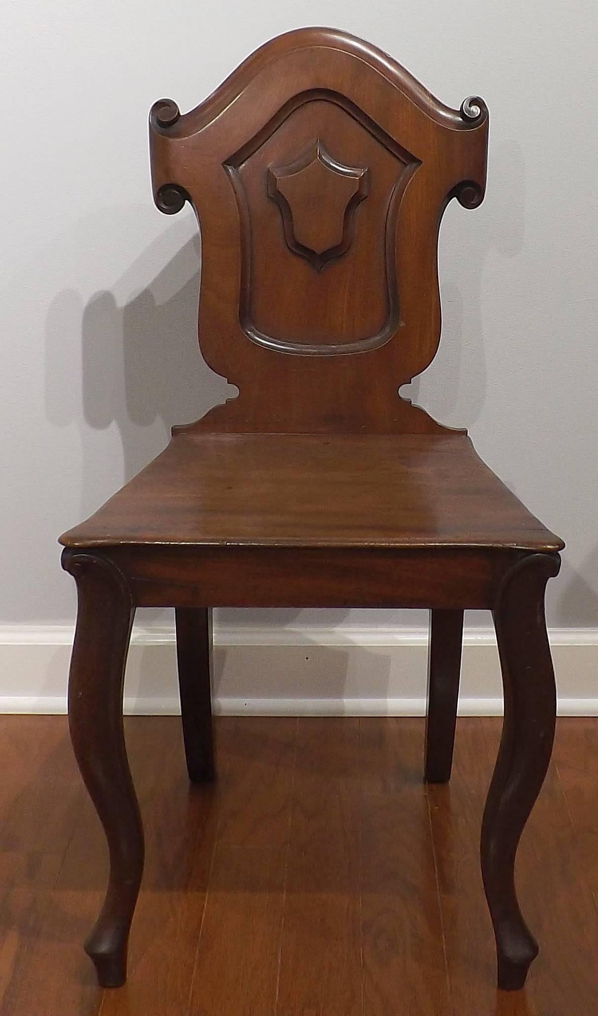German Biedermeier Mahogany Children's Chair, circa 1840 For Sale