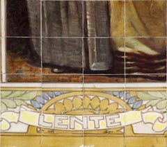 Dutch Tile Tableau of Spring Commissioned by De Gruyter