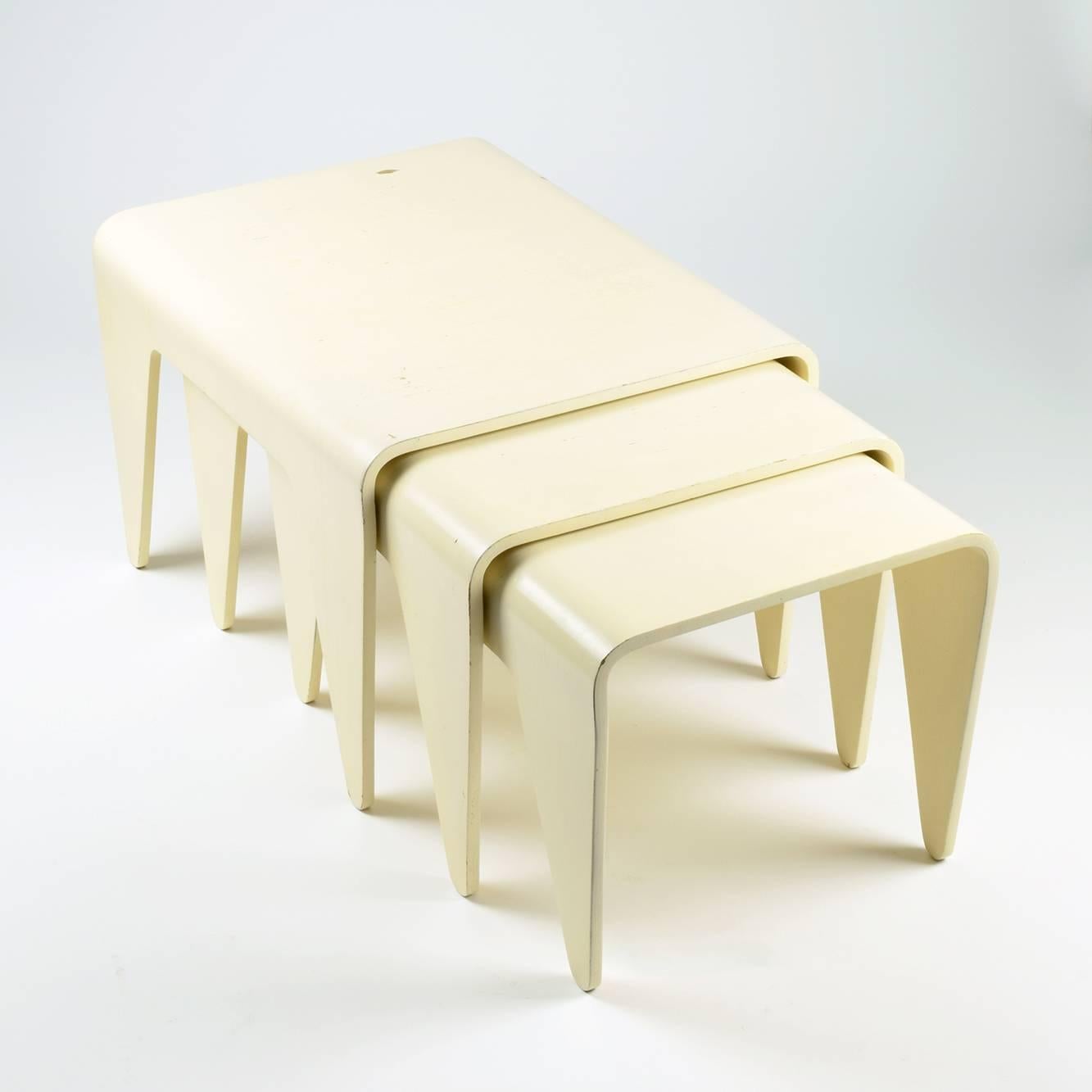 Modern Marcel Breuer, 'Isokon Tables, ' Set of Three Nesting Tables for Isokon, 1936